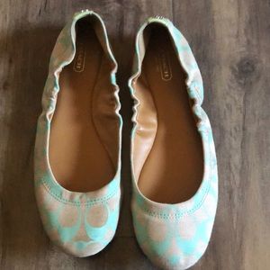 Authentic coach ballet flats